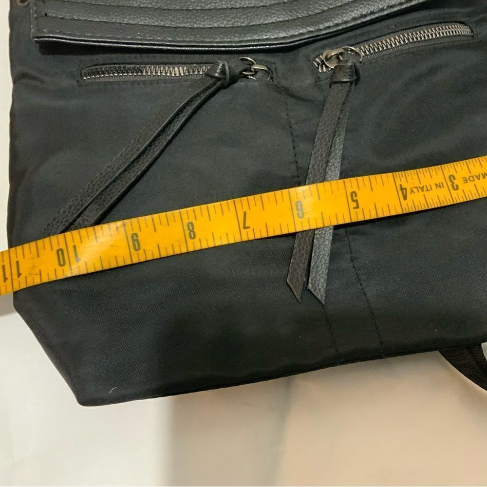 Botkier Mini Black Faux Leather Nylon Backpack - Picture 14 of 15